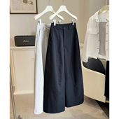 新款 韩版 百搭高腰宽松显瘦阔腿气球 女春秋季 梨形身材休闲裤