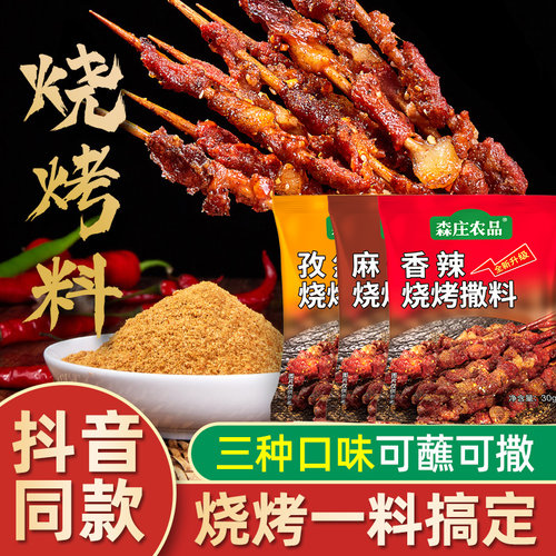 烧烤调料家用烤肉蘸料撒料配新奥尔良烤鸡翅腌制料椒盐孜然粉商用