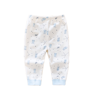 哈咪奇婴儿纯棉秋裤男童女童棉毛裤新生儿秋冬单裤线裤宝宝裤子