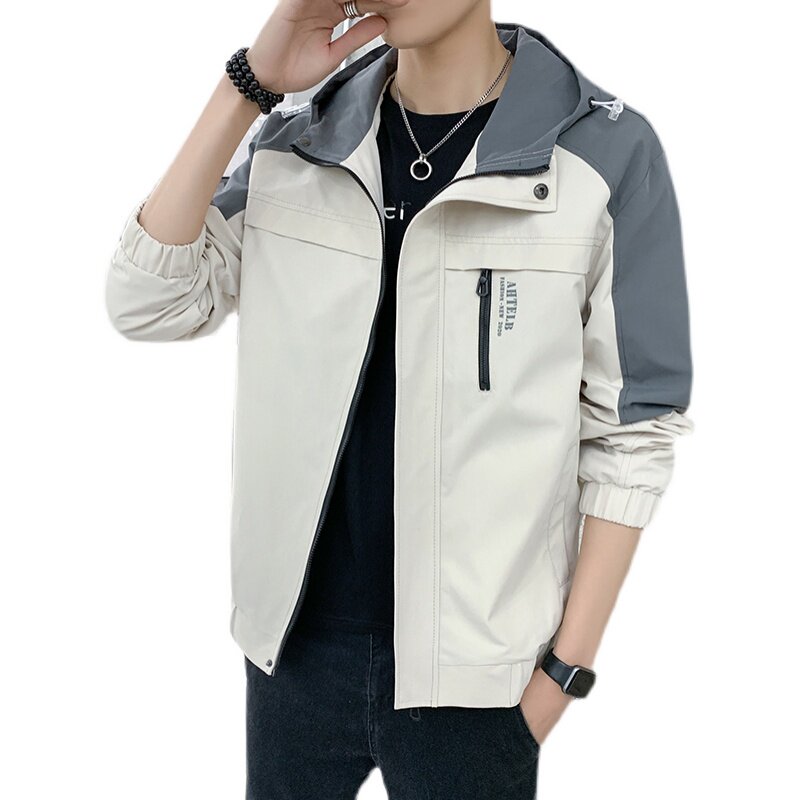 外套男士2023秋季新款休闲工装上衣服男装夹克JK2117-P68加绒P78,男装夹克,星座308B-2