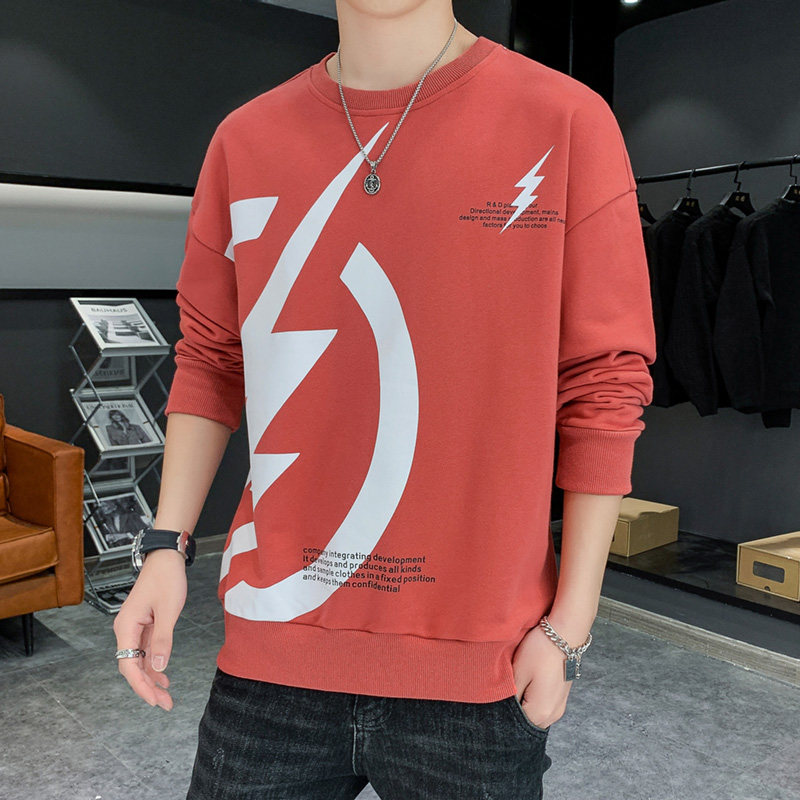 卫衣男潮ins春秋季潮牌上衣服2023新款宽松圆领外套WY09582-P35,男装卫衣,星座308B-2