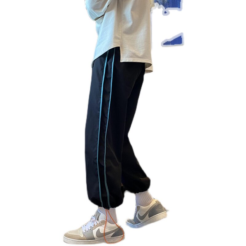 秋季卫裤男潮牌ins束脚运动长裤宽松韩版百搭休闲裤子K038-P30,男装休闲裤,星座308B-2