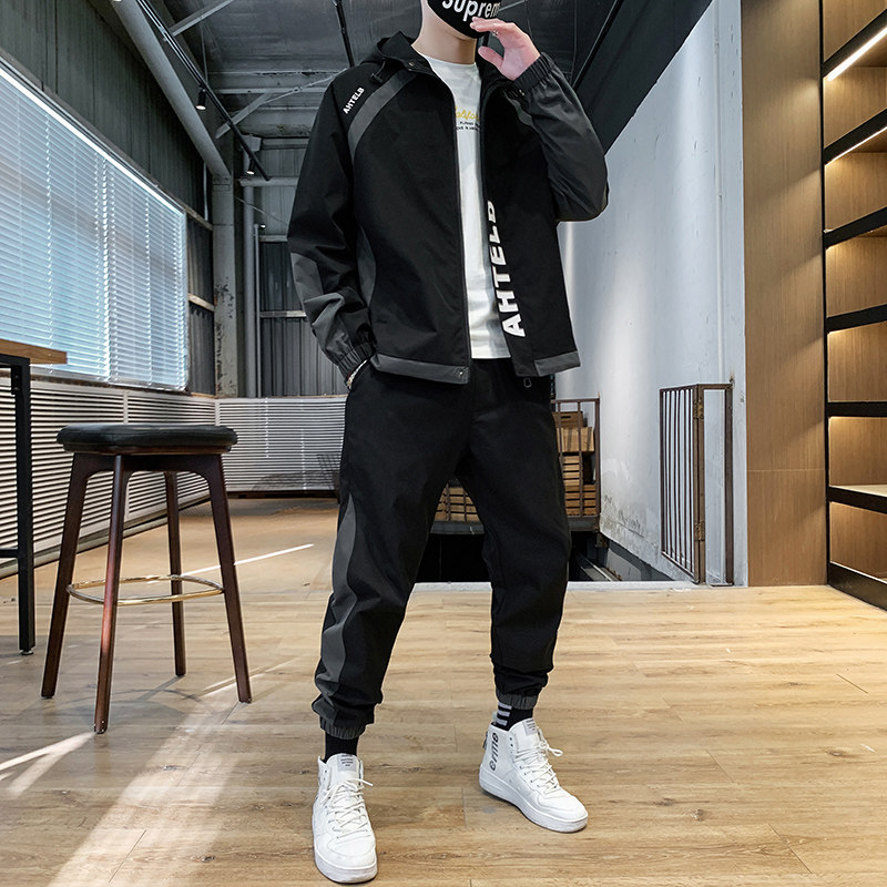 外套男士春秋工装一套搭配加绒冬季休闲夹克TZ3126-P95加绒P115,男装休闲套装,星座308B-2