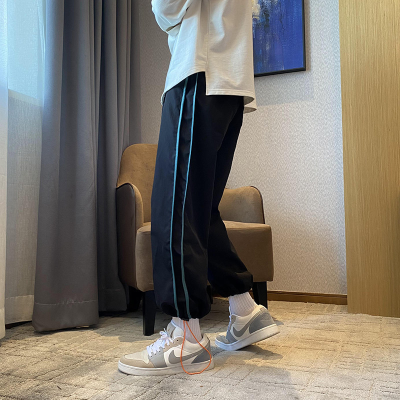 秋季卫裤男潮牌ins束脚运动长裤宽松韩版百搭休闲裤子K038-P30,女装休闲裤,星座308B-2