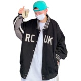 春秋棒球服男潮牌嘻哈飞行员夹克休闲宽松百搭炸街外套J，男装夹克，星座308B-2