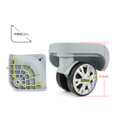1D万向轮配件 030 W246 网易严选行李箱轮子拉杆箱静音轱辘更换HL