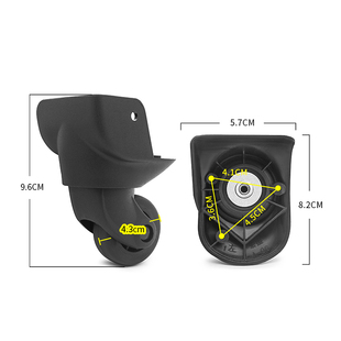 BW038 CROWN拉杆箱轮子更换万向轮旅行箱脚轮箱包配件滑滚轮 皇冠