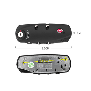 S008 锁皮箱包锁拉链锁 YIF旅行箱锁TSA372海关锁拉杆箱包配件密码