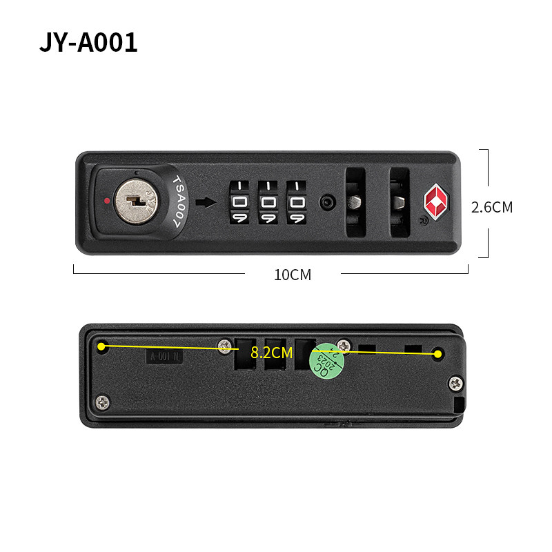 JY-A001#拉杆箱密码锁配件