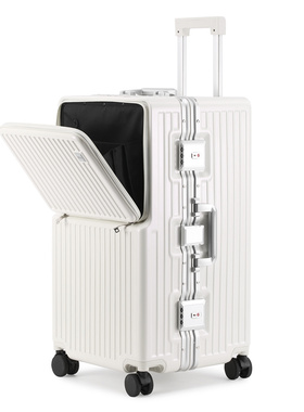 前开口铝框行李箱大容量32寸密码旅行箱托运拉杆箱万向轮出国男女