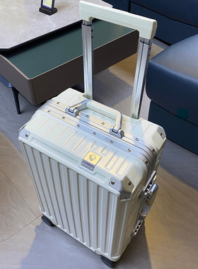 时尚铝框行李箱静音万向轮旅行箱女26拉杆箱登机箱20寸密码皮箱子