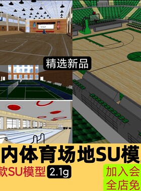 室内羽毛球篮球场体育馆运动场地竞赛游泳池游泳馆跳水跳台赛道SU