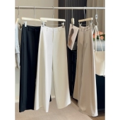 阔腿西装 高腰显瘦垂感直筒休闲长裤 裤 2026新款 子 女春季 高级感窄版