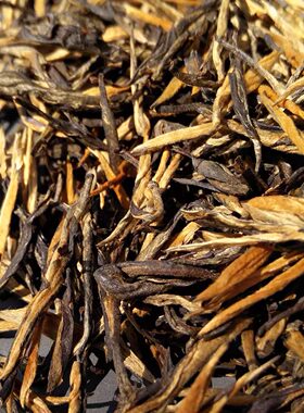 小松针红茶100克装蜜糖甜单芽制作云南红茶85度水温冲泡为宜