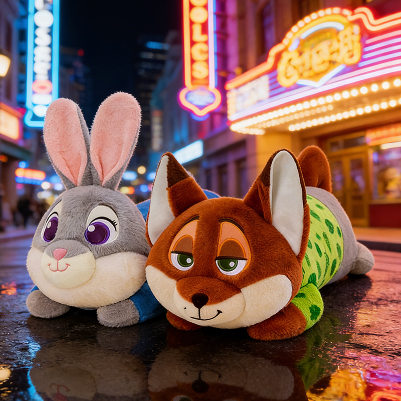爆款朱迪兔子毛绒抱枕疯狂动物城尼克狐狸公仔玩偶布娃娃儿童礼物