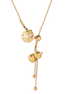 葫芦福牌韩国个性ins潮风项链