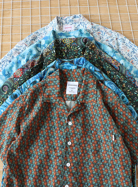 短袖帅气潮流花色花衣服