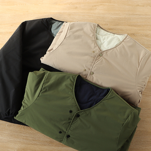 日系机能防风抗皱复古两面穿棉衣外套内胆式棉夹克秋冬男女款棉服