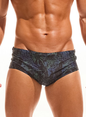 TADDLEE男士三角泳裤印花速干防尴尬海边度假游泳裤