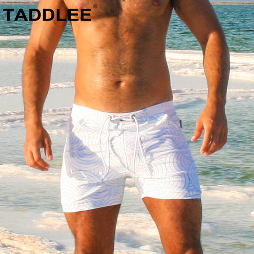 TADDLEE可下水沙滩裤泡温泉速干防尴尬游泳裤大码专业五分泳裤男