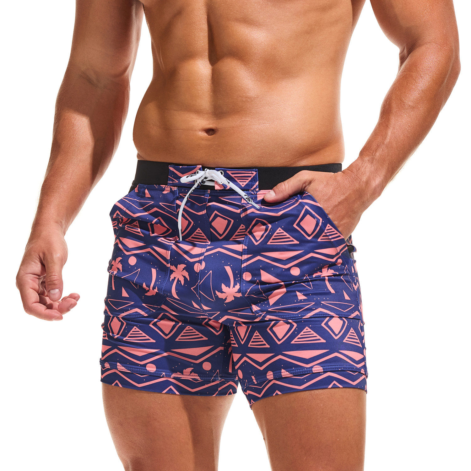 TADDLEE泳裤男款速干防尴尬宽松加大男士泳衣海滩泡温泉游泳裤