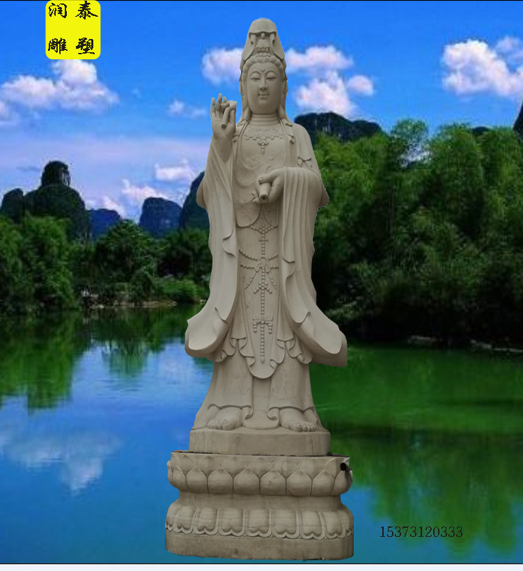 现货销售石雕汉白玉观音寺院佛像大型庙宇滴水菩萨西方三圣人物像|msdalam kategori Aksesori rumah, ukiran, ukiran batu - dari Buy2taobao.com untuk memberikan perkhidmatan ejen Taobao profesional membeli