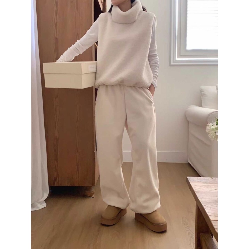 九1129韩国东大门休闲长裤区FLAMINGO-8714566学院通勤风格冬季