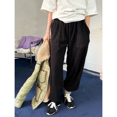 九1208韩国东大门休闲长裤区MATAHARI-8722431通勤复古纯色流行