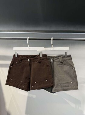 九0927韩国东大门运动短裤区ous-8656778直邮气质甜美浪漫秋冬