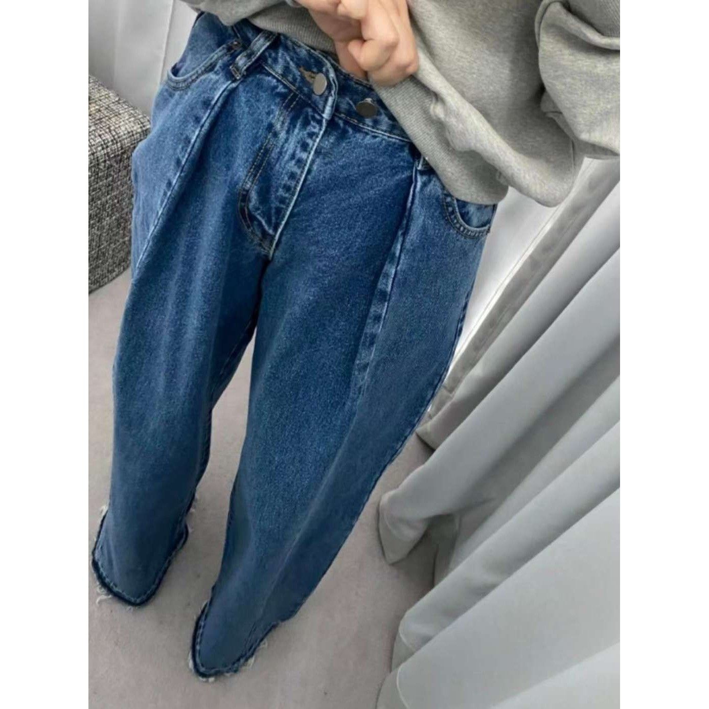 八1017韩国东大门运动牛仔裤区4463210个性直邮街头人气魅力秋季