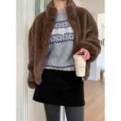 九1217韩国东大门毛衣区AREING 8732971高档直邮档口甜美潮流春冬