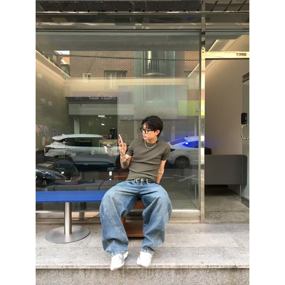 九0514韩国东大门男装裤子LEGIT-8532075新款简洁直邮洋气甜美