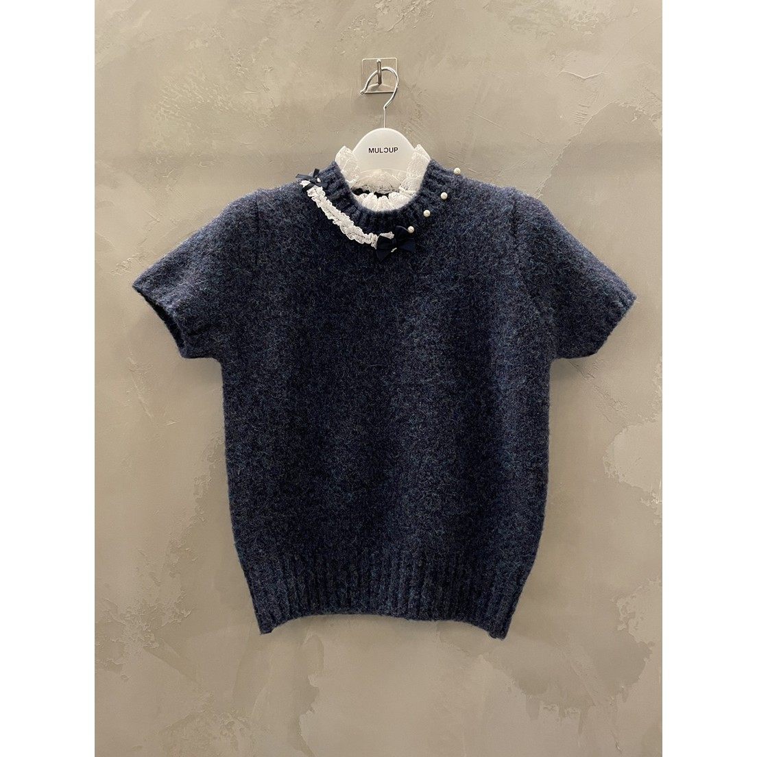 八1017韩国东大门运动户外针织衫区4462672流行通勤浪漫纯色档口