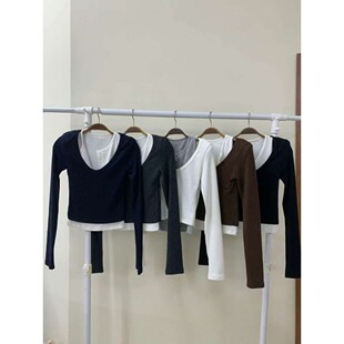 九1129韩国东大门t恤区Billion-8714327人气独特秋季大气通勤浪漫