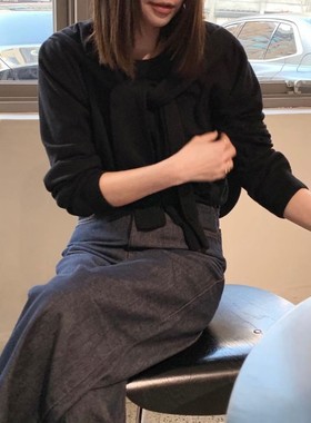 九1012韩国东大门毛衣区courgette-8666661秋季洋气通勤优雅纯色