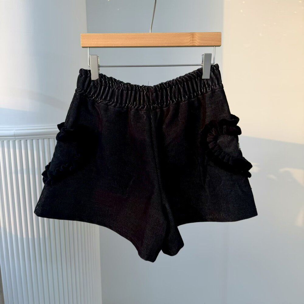 九1217韩国东大门运动短裤区PALETTE-8733592人气复古春季学院