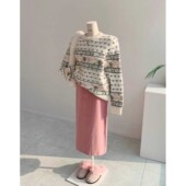 九1217韩国东大门毛衣区bunnyflower 8732846休闲新潮直邮气质