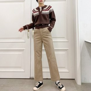 九1217韩国东大门休闲长裤区Vanilla-J-8733932街舞通勤风格纯色