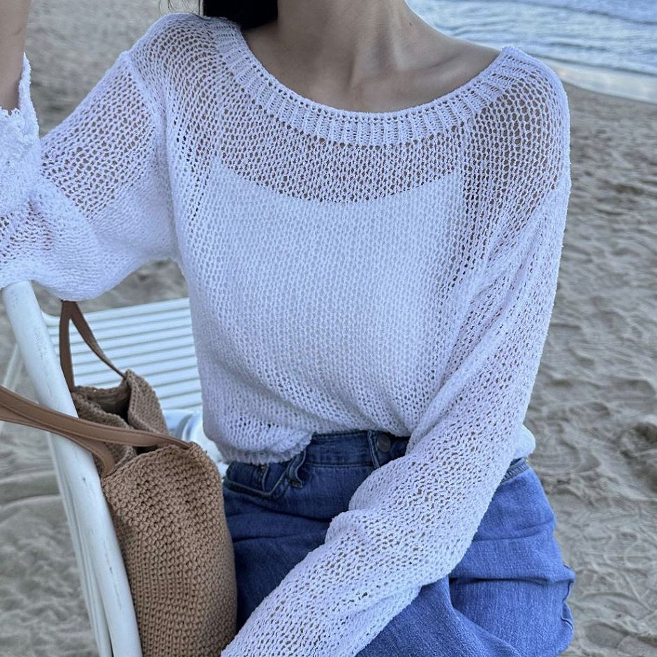 六0531韩国正品n-ewb-in-e962 针织衫区秋夏清新韩版百搭可爱时装