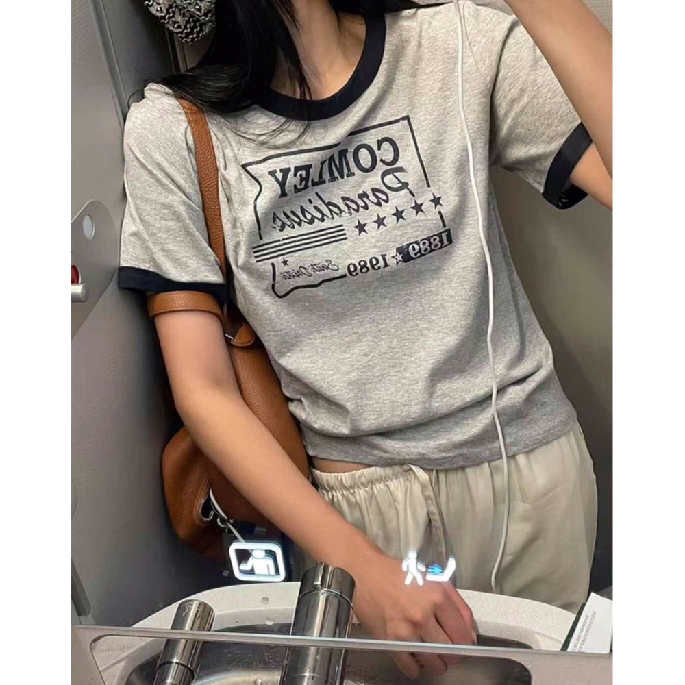九0628韩国东大门t恤区APPEAR-8571897直邮清新人气英伦秋季时装