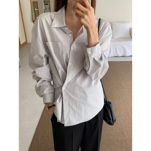 九0905韩国东大门衬衫-区Notice-8630608直邮街头甜美欧美秋冬