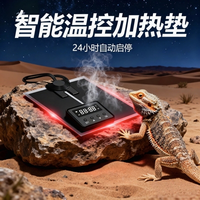 睫角守宫饲养箱智能定时恒温加热