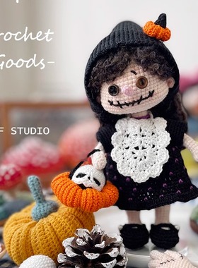FZF手作钩织万圣节女巫丝丝玩偶材料包