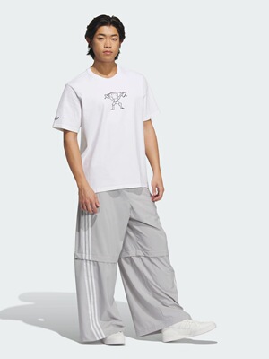 阿迪达斯正品女士经典宽松可拆卸工装长裤JM9256湖南AL仓