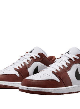 耐克Air Jordan 1 Low AJ1白红低帮复古篮球鞋HF3148-102广东jd仓