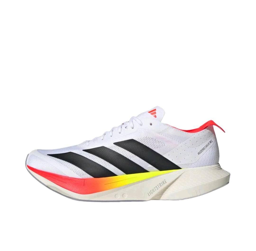 adidas RC 低帮 Lightstrike中底竞速跑步鞋 白红 江西wx仓