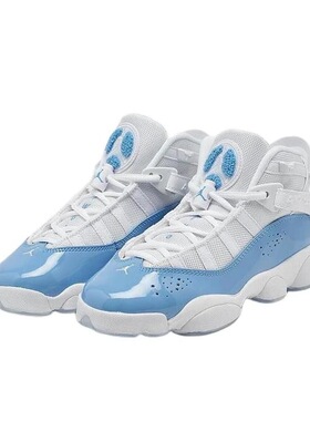 Air Jordan 6 Rings 六冠王 篮球鞋 zoom air白色/蓝色 山东an仓