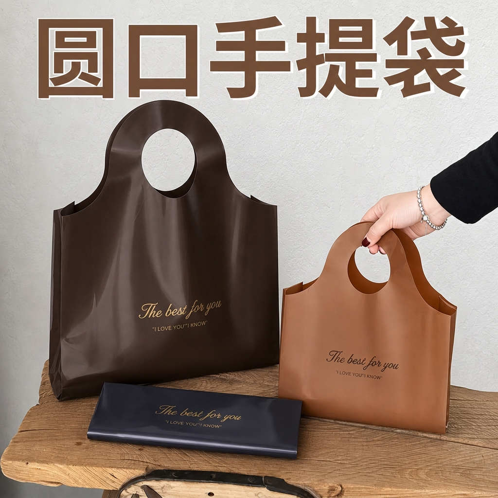 高级感服装店手提袋秋冬大容量购物袋定制女装包装袋礼品袋Y633