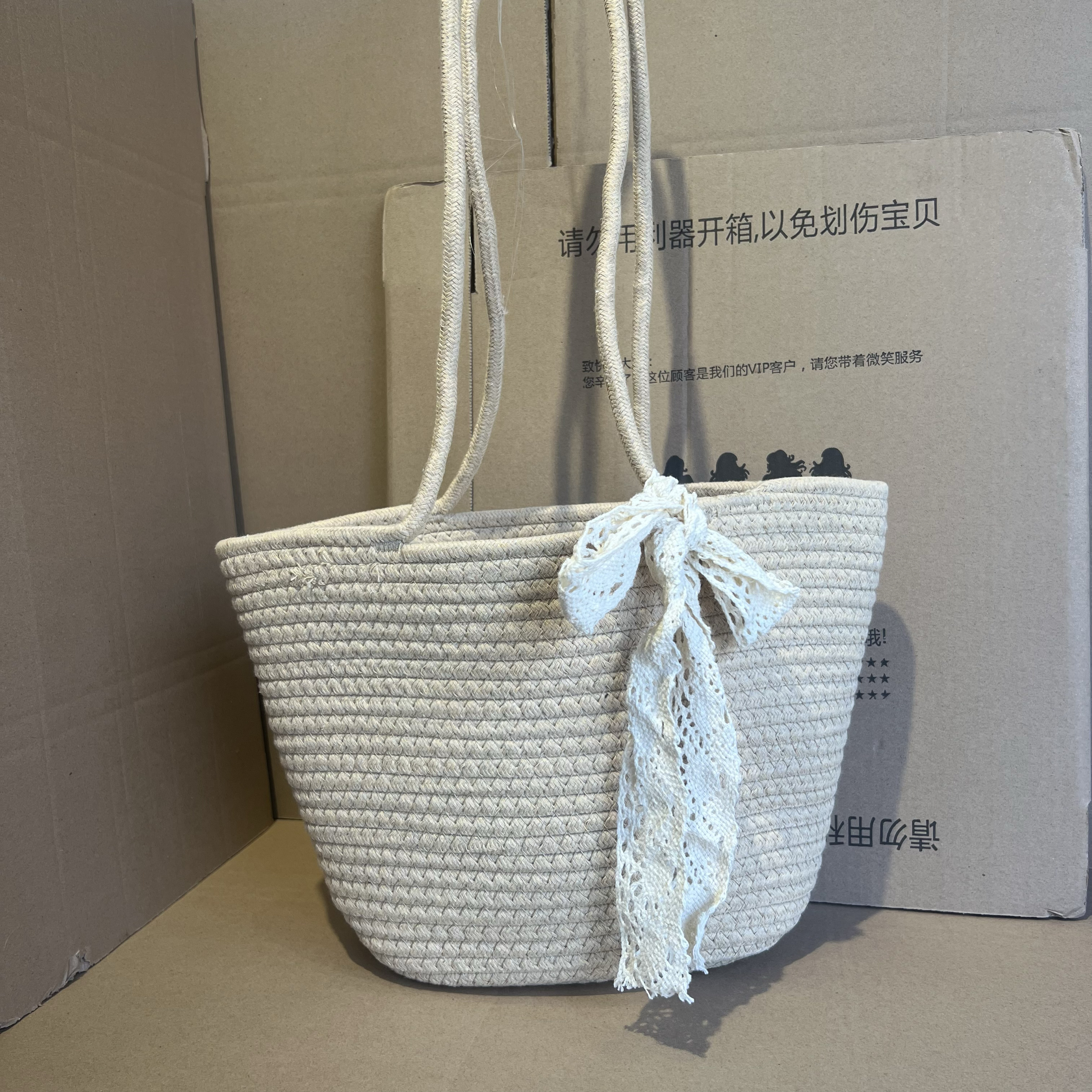 夏季新款休闲个性女包大容量日常出行单肩包编织包沙滩包