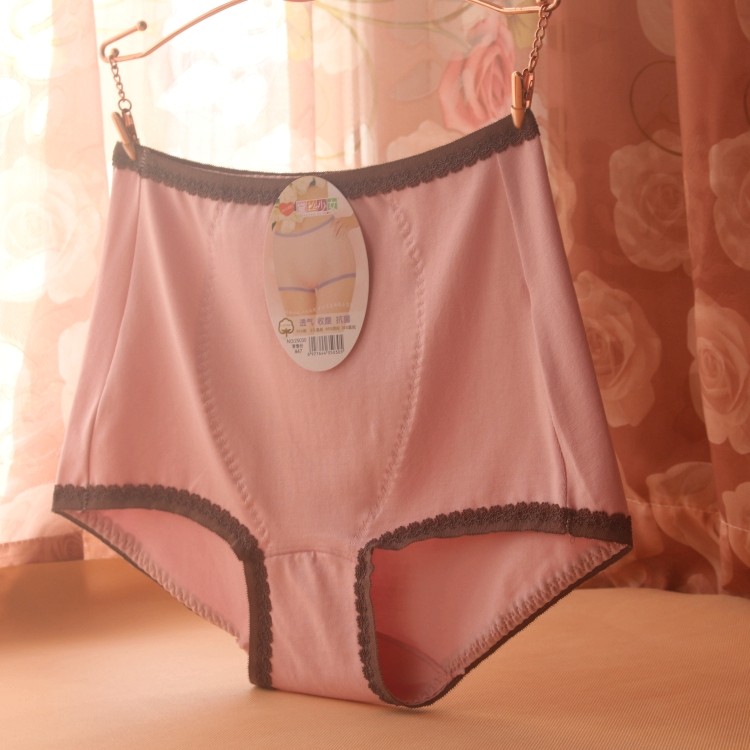 4条包邮正品黛丝少女纯棉柔软透气抗菌高腰大版平角裤女士内裤